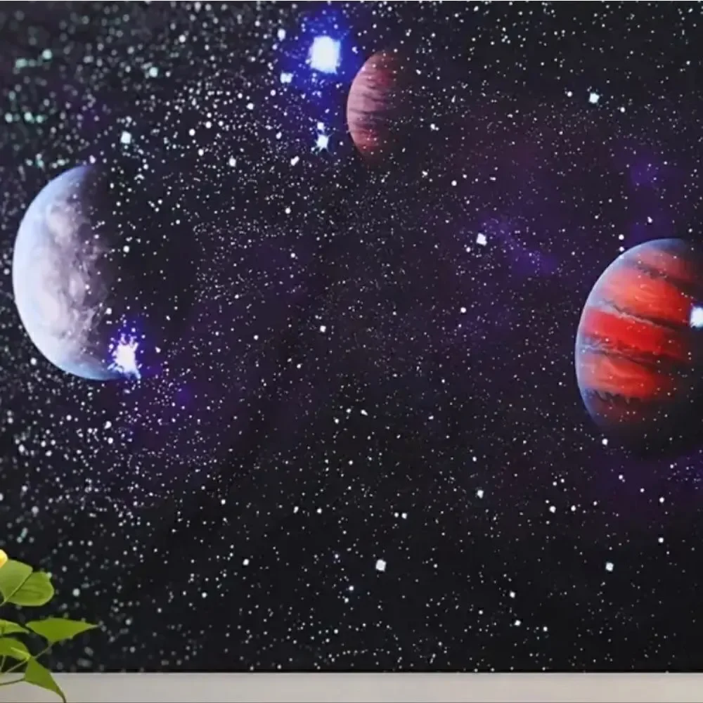 Galaxy Polyester UV Blacklight Wall Hanging 59 x 51 NWT